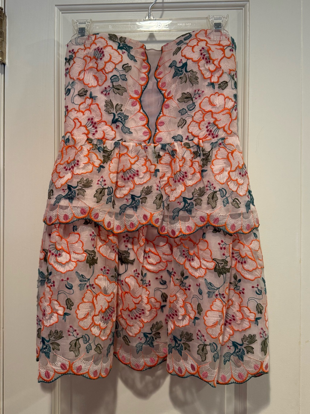 Bcbg Maxazria Womenâs Floral Strapless Mini Dress